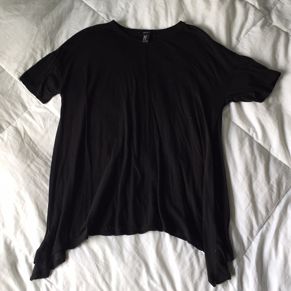 Forever 21 Black SUPER SOFT Flowy Tee